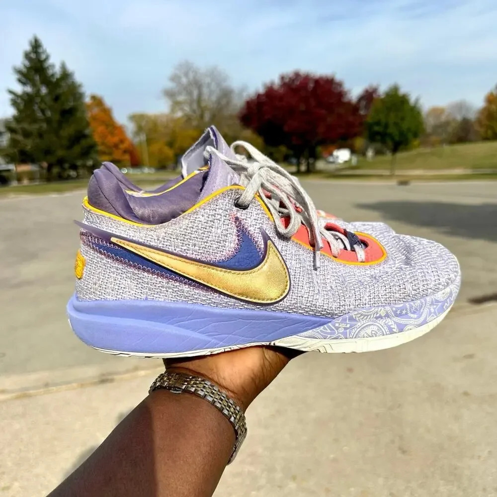 Nike Lebron 20 Violet Frost Men's Athletic Shoes Size 10‎